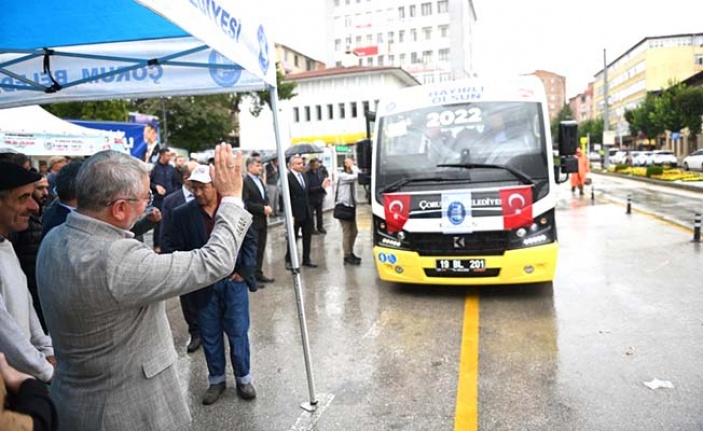 Çorum Belediyesi'nin yeni halk otobüsleri hizmete başladı!