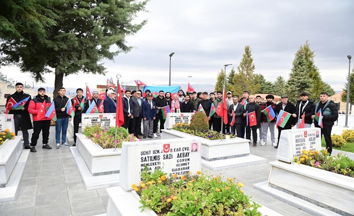 Azerbaycan Karabağ şehitlerinin hatırası Çorum’da yaşayacak