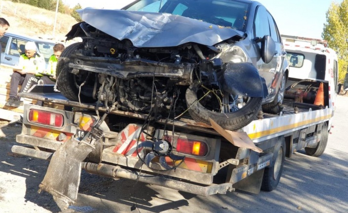 Sungurlu'da korkutan kaza! 2 yaralı