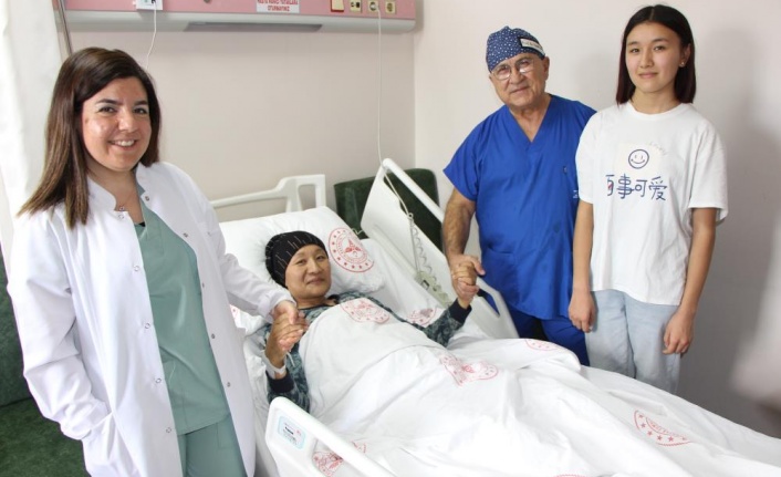 Kırgızistan'dan gelen hasta Amasya’da sağlığına kavuştu